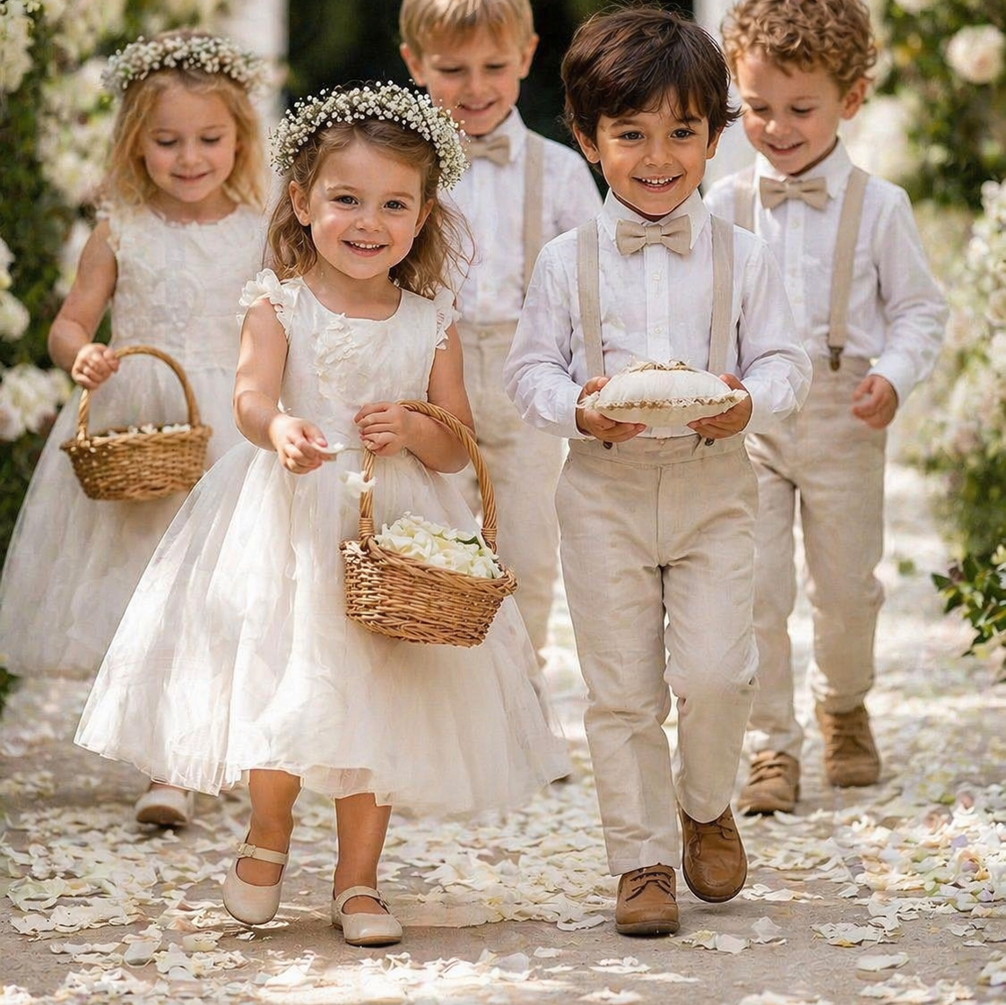 FLOWER GIRLS AND PAGE BOYS